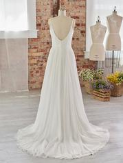 22RS501 Ivory Gown With Natural Illusion Pictured back