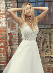 9RW804MCLS Ivory Gown With Ivory Illusion front