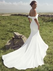 23RW099A01 Ivory Gown With Natural Illusion back