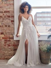 22RC573A01 All Ivory Gown With Ivory Illusion front