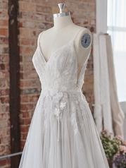 22RC573 All Ivory Gown With Ivory Illusion front
