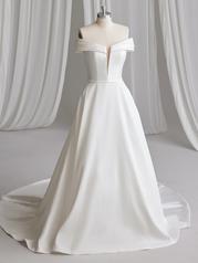 23RW677A01 Ivory Gown With Natural Illusion front