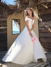 23RW677A01 Ivory Gown With Natural Illusion front
