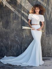 23RC713A01 Ivory Gown With Natural Illusion front