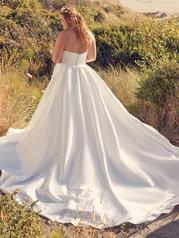 22RC527A01 Ivory Gown With Natural Illusion Pictured back