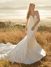 22RC527 Ivory Gown With Natural Illusion Pictured front