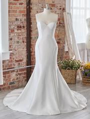 22RC527B Ivory Gown With Natural Illusion Pictured front