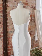 22RC527B01 Ivory Gown With Natural Illusion Pictured back