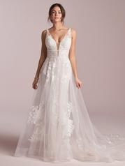 20RC646 All Ivory Gown With Ivory Illusion front