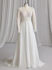 23RT627A01 All Ivory Gown With Ivory Illusion front