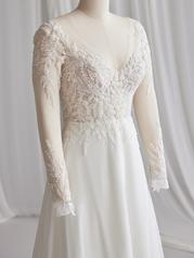23RT627A01 All Ivory Gown With Ivory Illusion detail