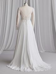 23RT627A01 All Ivory Gown With Ivory Illusion back