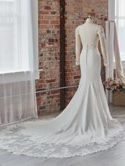 22RK511A01 All Ivory Gown With Ivory Illusion back
