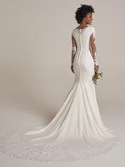22RK511A01 All Ivory Gown With Ivory Illusion back