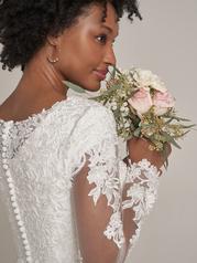 22RK511A01 All Ivory Gown With Ivory Illusion detail