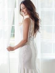 22RK511B All Ivory Gown With Ivory Illusion back
