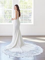 22RK511B All Ivory Gown With Ivory Illusion Pictured back