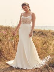 22RK511A01 All Ivory Gown With Ivory Illusion front