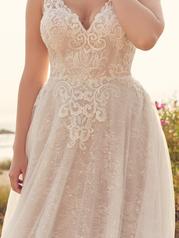 22RK526A01 Ivory Over Soft Blush Gown With Natural Illusion P detail