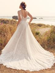 22RK526A01 Ivory Over Soft Blush Gown With Natural Illusion P back