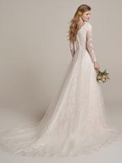 22RK526B01 Ivory Over Soft Blush Gown With Natural Illusion P back