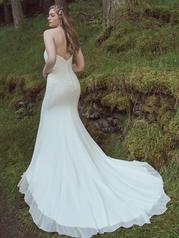 23RK088A01 All Ivory Gown With Ivory Illusion back