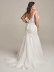 22RS976A01 Ivory Over Misty Mauve Gown With Ivory Illusion back