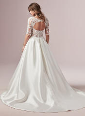 9RS919 Ivory/Nude Gown With Nude Illusion back