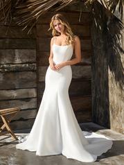 23RC691A01 All Ivory Gown With Ivory Illusion front