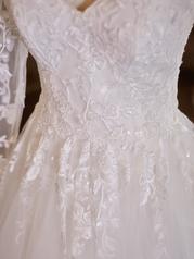 21RC854A01 All Ivory Gown With Ivory Illusion Pictured detail