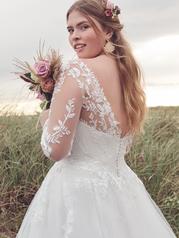 21RC854 All Ivory Gown With Ivory Illusion Pictured detail