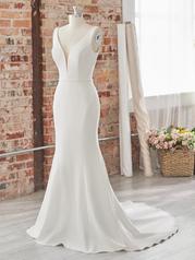 22RK525A01 Ivory Gown With Natural Illusion Pictured front