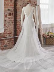 22RK525 Ivory Gown With Natural Illusion Pictured back