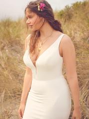 22RK525A01 Ivory Gown With Natural Illusion Pictured front