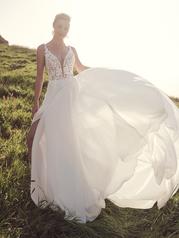 23RC082A01 Ivory Gown With Natural Illusion front
