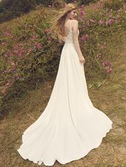 22RW532A01 Ivory Gown With Natural Illusion Pictured back