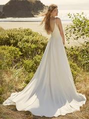 22RW532B Ivory Gown With Natural Illusion Pictured back
