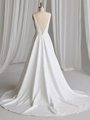23RK718A01 Ivory Gown With Natural Illusion back