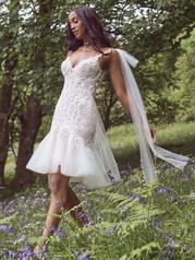 23RN137A01 Ivory Over Nude Gown With Natural Illusion front
