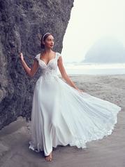 22SC559 All Ivory Gown With Ivory Illusion front