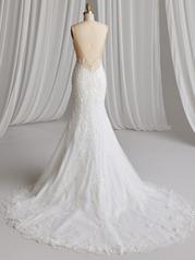 23SV699A01 Ivory Gown With Natural Illusion back