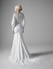 20SW316 Ivory Gown With Nude Illusion back