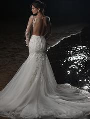 23SC096A02 All Ivory Gown With Ivory Illusion back