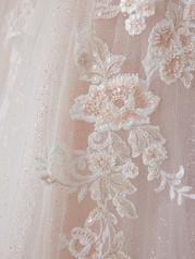 23SW657A01 Ivory/Blush And Gold Accent Over Rose Gold Gown Wi detail