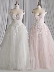 23SW657A01 Ivory/Blush And Gold Accent Over Rose Gold Gown Wi multiple