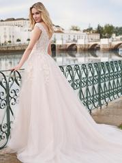 23SW657A01 Ivory/Blush And Gold Accent Over Rose Gold Gown Wi back
