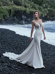 20SS655 Ivory Gown With Nude Illusion front