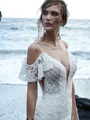 20SS655 Ivory Gown With Nude Illusion detail