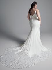 20SS655 Ivory Gown With Nude Illusion back