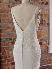 20SS655 Ivory Gown With Nude Illusion detail